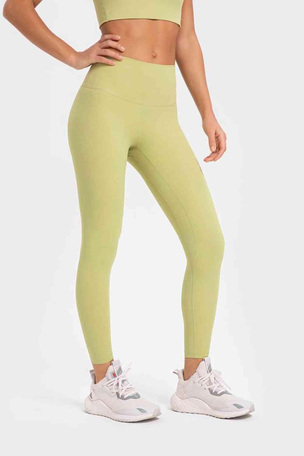 Highly Stretchy Wide Waistband Yoga Leggings Bazaarbey