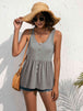 Decorative Button Scoop Neck Tank Bazaarbey