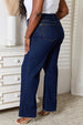 Raw Hem Straight Leg Jeans with Pockets Trendsi