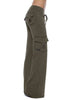 Mid Waist Pants with Pockets Bazaarbey