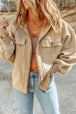 Zip-Up Drawstring Hooded Jacket Bazaarbey
