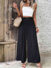 Ruched High Waist Wide Leg Pants Bazaarbey