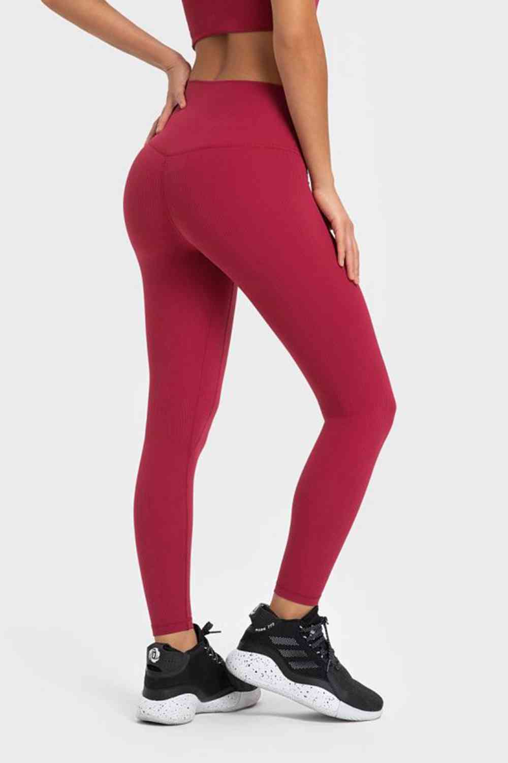 Highly Stretchy Wide Waistband Yoga Leggings Bazaarbey