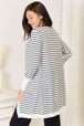 Striped   Cardigan Trendsi