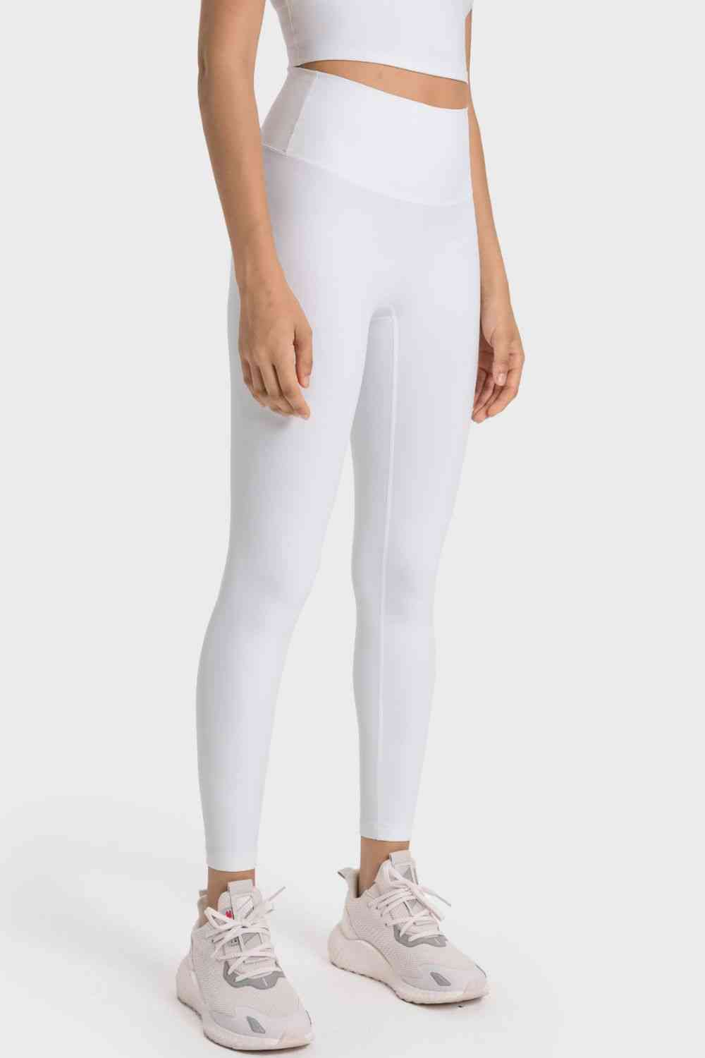 High-Rise Wide Waistband Yoga Leggings Bazaarbey