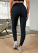 Textured High Waist Active Leggings Bazaarbey