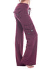 Mid Waist Pants with Pockets Bazaarbey