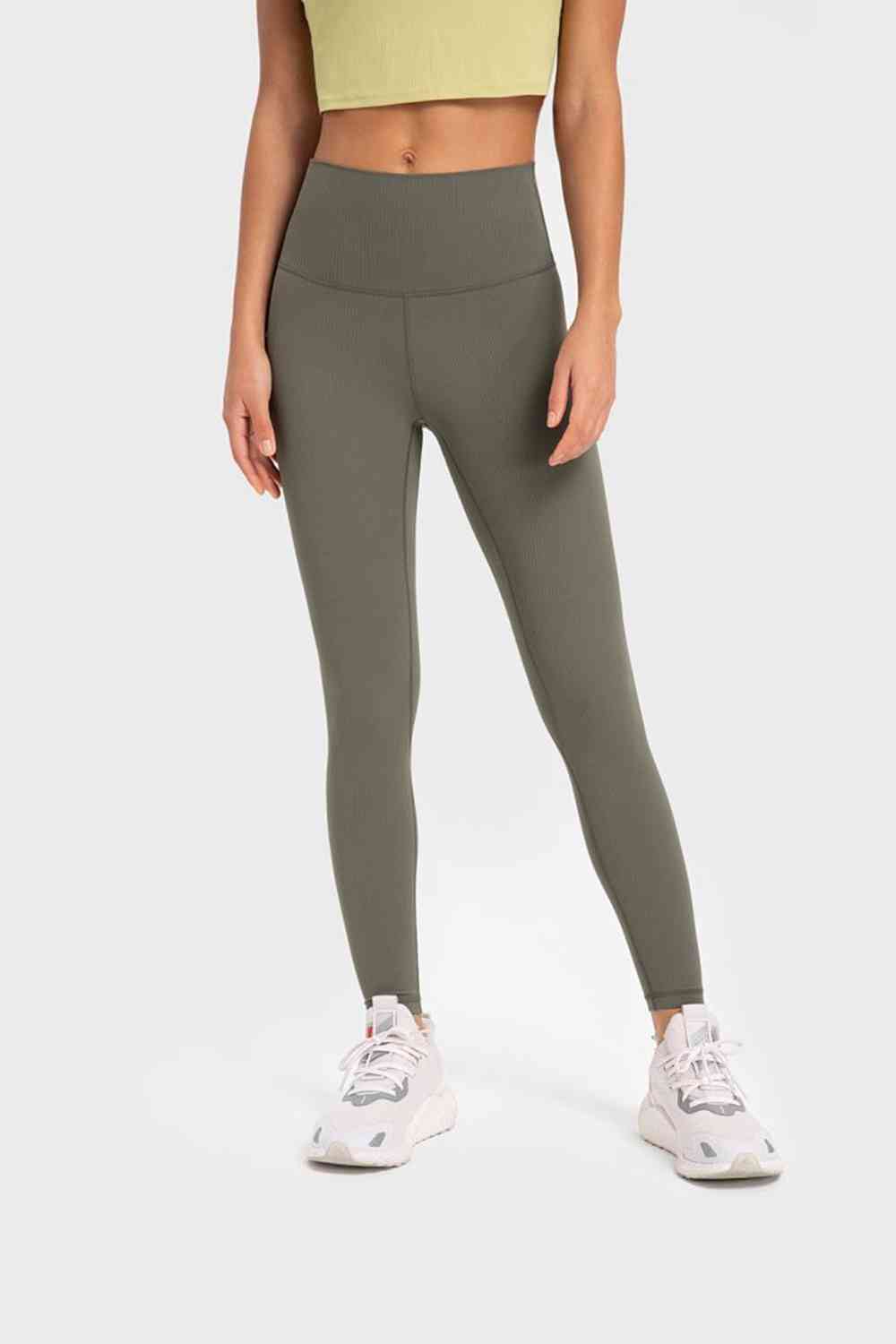 Highly Stretchy Wide Waistband Yoga Leggings Bazaarbey