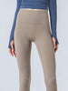 Wide Waistband Cropped Sports Leggings Bazaarbey