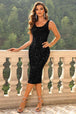Sequin Sleeveless Slit Dress Bazaarbey