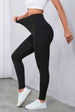 Crisscross Detail Wide Waistband Leggings Bazaarbey