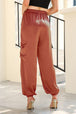 Long Tie Waist Pocketed Pants Bazaarbey