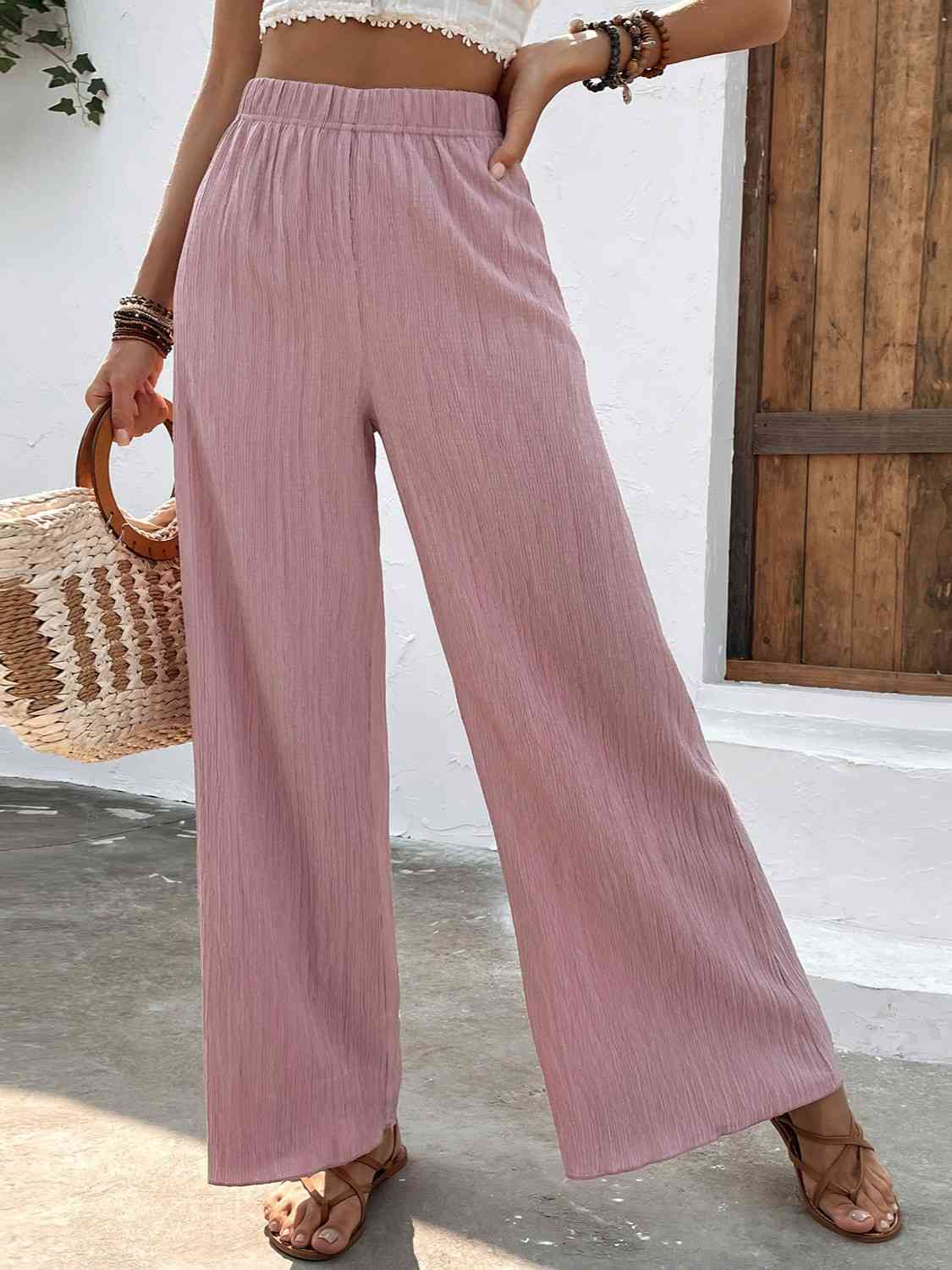 High Waist Wide Leg Pants Bazaarbey