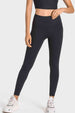 High-Rise Wide Waistband Yoga Leggings Bazaarbey