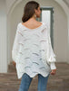 Boat Neck Lantern Sleeve  Knit Top Bazaarbey