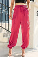 Long Tie Waist Pocketed Pants Bazaarbey