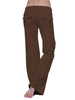 Mid Waist Pants with Pockets Bazaarbey