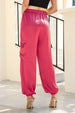 Long Tie Waist Pocketed Pants Bazaarbey