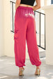 Long Tie Waist Pocketed Pants Bazaarbey
