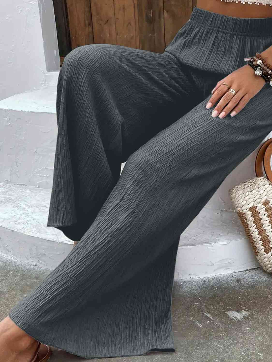 High Waist Wide Leg Pants Bazaarbey