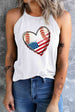 US Flag Heart Graphic Tank Bazaarbey