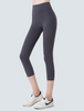 Wide Waistband Cropped Sports Leggings Bazaarbey