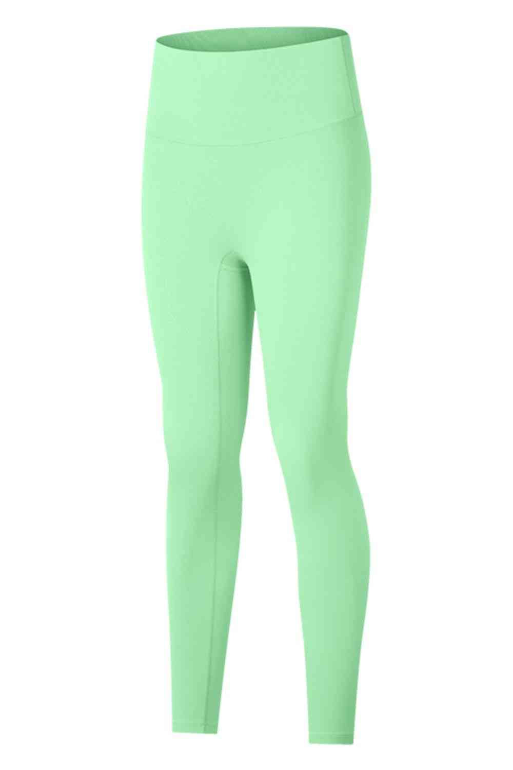 High-Rise Wide Waistband Yoga Leggings Bazaarbey
