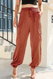 Long Tie Waist Pocketed Pants Bazaarbey