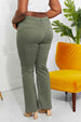 Clementine  High-Rise Bootcut Jeans in Olive Bazaarbey