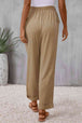 Tie Waist Pocketed Long Pants Bazaarbey