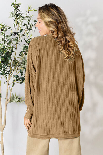 Ribbed Cocoon Cardigan Bazaarbey
