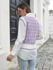 Plaid V-Neck Sweater Vest Trendsi