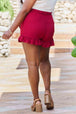 Remember Me Plus Size Ruffled Hem Skort Trendsi