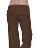Mid Waist Pants with Pockets Bazaarbey