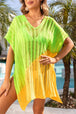 Slit  V-Neck Cover Up Trendsi