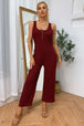 BazaarBey Sleeveless Straight Leg Jumpsuit 