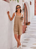 Spaghetti Strap Romper with Pockets Trendsi