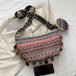 Printed Tassel Detail Crossbody Bag with Small Purse Trendsi