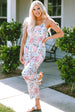 BazaarBey Floral Spaghetti Strap Scoop Neck Jumpsuit 