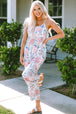 BazaarBey Floral Spaghetti Strap Scoop Neck Jumpsuit 