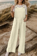 Wide Leg Front Pocket Jumpsuit Trendsi