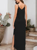 Slit Scoop Neck Sleeveless Dress -BazaarBey - www.shopbazaarbey.com