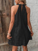   Neck Mini Dress -BazaarBey - www.shopbazaarbey.com