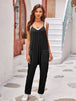 Spaghetti Strap Jumpsuit with Pockets Trendsi