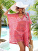 Slit Openwork V-Neck Cover Up Trendsi