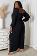  Square Neck Jumpsuit with Pockets Trendsi