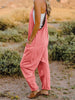   Sleeveless V-Neck Pocketed Jumpsuit Trendsi