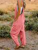   Sleeveless V-Neck Pocketed Jumpsuit Trendsi
