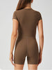 Short Sleeve Active Romper Trendsi