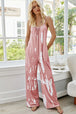 Tie-Dye Spaghetti Strap Jumpsuit with Pockets Trendsi